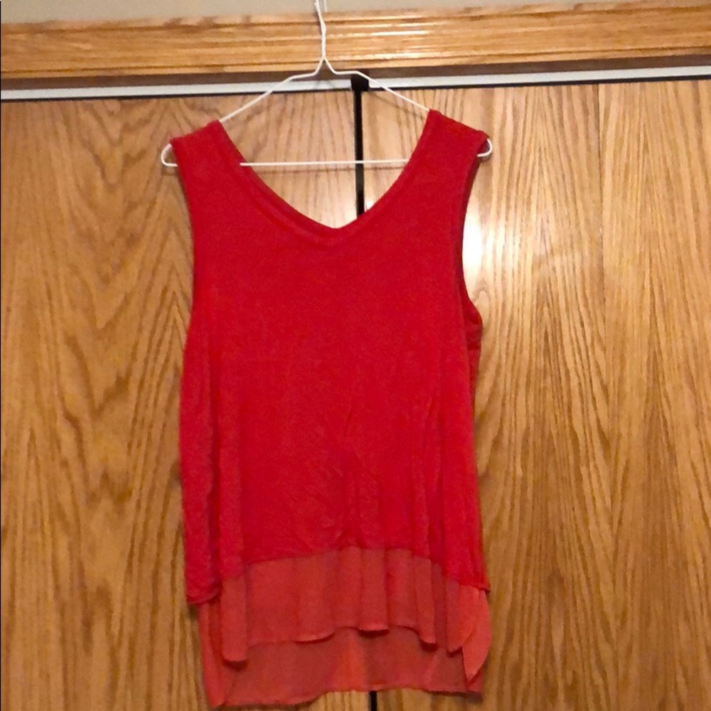 Red tank top
